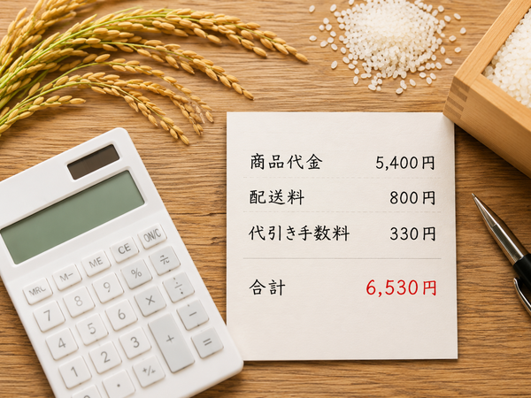 明確な価格表示とお米